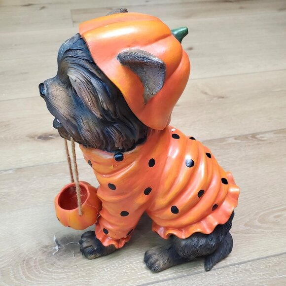Cracker Barrel Too Cute to Spook Halloween Yorkshire Terrier Outdoor Decor Dog - Picture 6 of 14